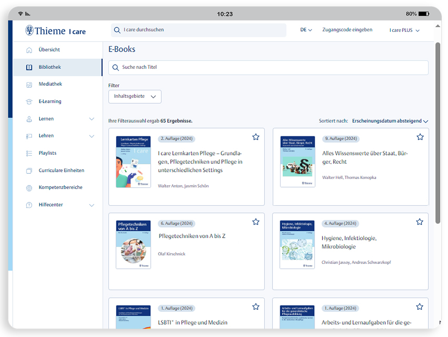 I_care_Plus_Bibliothek_2 Bibliothek - I care PLUS